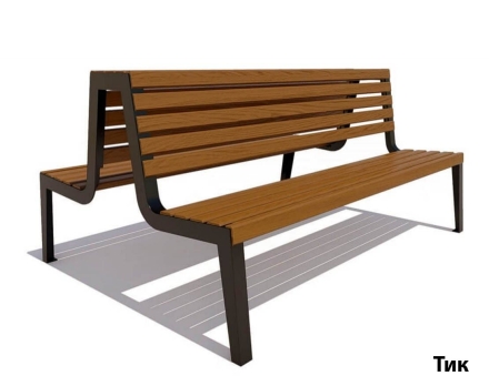 Парковая скамейка Магадан, Сосна 0,6 м, фото 2