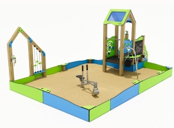 Песочный дворик ЛД051003 для детской площадки, фото 2
