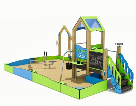 Песочный дворик ЛД051003 для детской площадки, фото 3