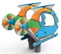 Качели на пружине «Вертолёт», паттерн "Фэнтази" КЧ062.02 Качели на пружине «Вертолёт», паттерн "Фэнтази" КЧ062.02
