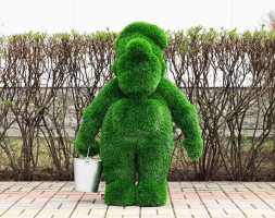 Топиари Гном с ведром - газон Eco Green, фото 1