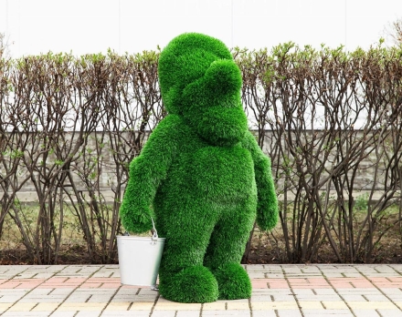 Топиари Гном с ведром - газон Eco Green, фото 2