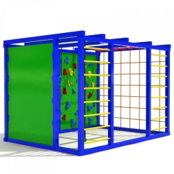 Уличный спортивный комплекс Атлетический куб 2 для детской площадки, фото 1