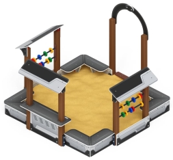 Песочный дворик Теремок (Техно) - ИО 6.01.04-04, фото 1