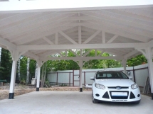 Навес для двух машин ТРИУМФ Премиум комплектация