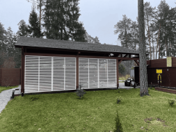 Навес для двух машин ТРИУМФ Премиум комплектация, фото 6