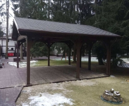 Навес для двух машин ТРИУМФ Премиум комплектация, фото 12