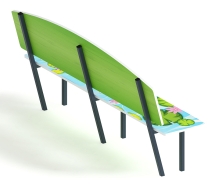 Скамейка детская Крокодил - МФ 41.01.01-И1 Скамейка детская Крокодил - МФ 41.01.01-И1