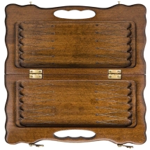 Нарды резные "Тигр" с ручкой 30, Haleyan