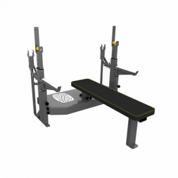Скамья-стойка домкратная для жима лежа со страховочными упорами Olimpic Bench, фото 1