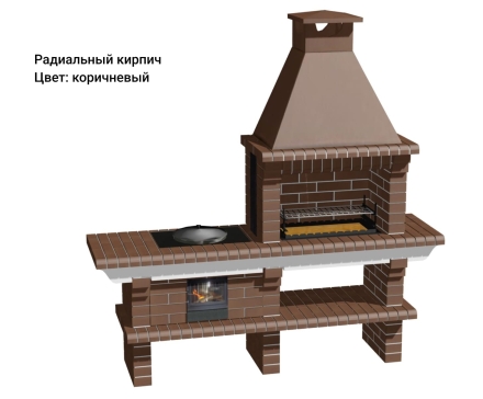 Печь Аристократ 714 Прямоугольный кирпич желтый, фото 6