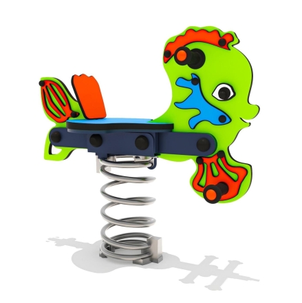 Качалка на пружине ЛД042002 для детской площадки, фото 2