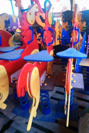 Качалка на пружине Пони 4014 для детской площадки, фото 4