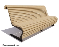 Скамейка уличная Стрит, Сосна 3,0 м, фото 1