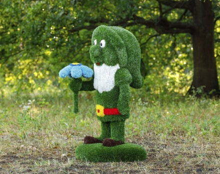 Топиари Гном цветочник (Без островка) - газон Eco, фото 6