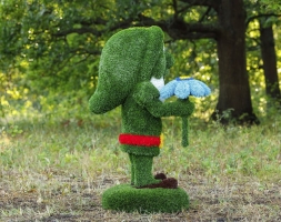 Топиари Гном цветочник (Без островка) - газон Eco, фото 4