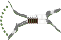 Спортивно-игровой комплекс Сердолик Papercut СРО008.00.1 для улицы