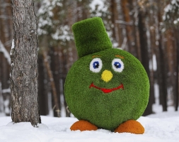 Топиари смайлик В шляпе - газон Premium, фото 1