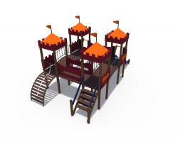 Детский игровой комплекс Империя Дворец Н-1200 ДИО 02060, фото 2