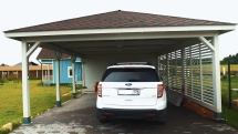 Навес для машин с хозблоком ПРАЙМВИЛЬ Несущий каркас