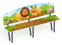 Скамейка детская Саванна - МФ 41.01.01-01.И1 Скамейка детская Саванна - МФ 41.01.01-01.И1