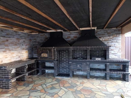 Печь Аристократ 854 Прямоугольный кирпич коричневый, фото 2