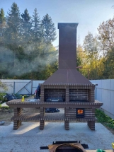 Печь Аристократ 730 Радиальный кирпич красный с коричневым Печь Аристократ 730 Радиальный кирпич красный с коричневым