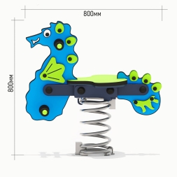 Качалка на пружине ЛД042001 для детской площадки, фото 4 Качалка на пружине ЛД042001 для детской площадки, фото 4