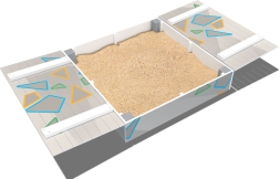 Песочница с крышкой Ларец ПС100.00 для детской площадки, фото 1