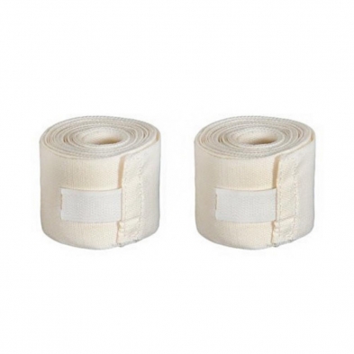 Бинт боксерский 3,5м эластик, белый С-311 (пара)