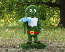 Топиари Гном цветочник (На островке) - газон Eco