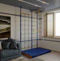 Детский спортивный комплекс Городок Babysport Г-образный с сеткой-60см. Детский спортивный комплекс Городок Babysport Г-образный с сеткой-60см.