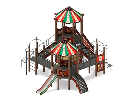 Детская игровая площадка Карнавал Шапито ДИК 2.22.06-01 H=1200, фото 4