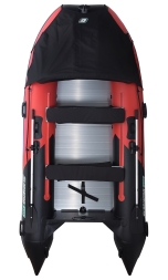 Gladiator D 370 AL PROFESSIONAL D Красно-черный моторная лодка ПВХ Алюминиевый пайол, фото 2