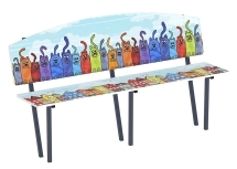 Скамейка детская Коты - МФ 41.01.01-02.И1 Скамейка детская Коты - МФ 41.01.01-02.И1