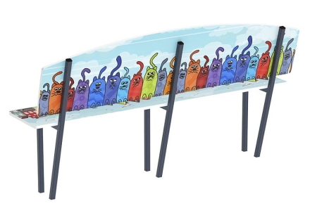 Скамейка детская Коты - МФ 41.01.01-02.И1, фото 4