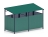 Навес контейнерной площадки для мусора (зеленый) (2 секции) МФ 55.02.02-01