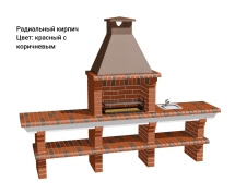Печь Аристократ 710 Прямоугольный кирпич красный Печь Аристократ 710 Прямоугольный кирпич красный