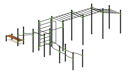 Воркаут ЛОВ 89 зеленый ВТ 101.19-02, фото 3