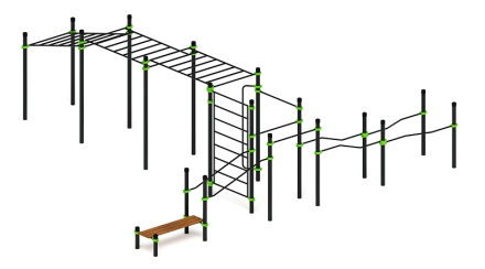 Воркаут ЛОВ 89 зеленый ВТ 101.19-02, фото 1