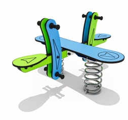 Качели-балансир на пружине ЛД045002 для детской площадки, фото 1 Качели-балансир на пружине ЛД045002 для детской площадки, фото 1