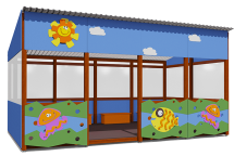 Теневой навес серия Морская ВСТ 1509 18 м2 для улицы Теневой навес серия Морская ВСТ 1509 18 м2 для улицы