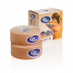 Тейп кинезиологический CureTape Neutral, 2,5 см x 5 м, уп. 2 шт, арт. 160288, телесный