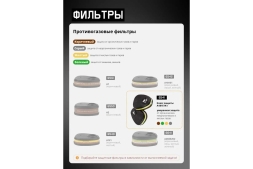 Фильтр противогазовый для защиты от органических, неорганических, кислых газов и аммиака класса AВЕK1, 60шт. Jeta Safety 6541-box, фото 7