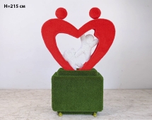 Топиари стела Любимый город, размер М, Н=215 см - газон Eco+Deluxe 