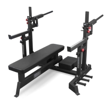 Скамья для жима пауэрлифтерская с механизмом подъёма штанги BRONZE GYM PARTNER AL-321