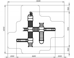 Детская игровая площадка Лукоморье ДИК 2.25.08-01 H=1200, фото 6
