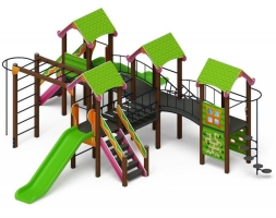 Детская игровая площадка Лукоморье ДИК 2.25.08-01 H=1200, фото 3