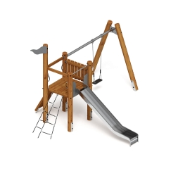 Игровой комплекс (лиственница темный) ДИК 2.24.03-Л.И1.01, фото 1