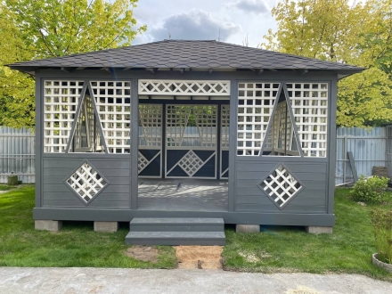 Прямоугольная беседка Ромб, фото 3
